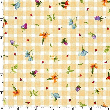 Maywood Studio Bloom On Ditsy Floral Orange MAS10076-O