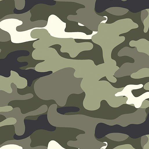 Benartex Safari Adventure Safari Camo Green 12943-44