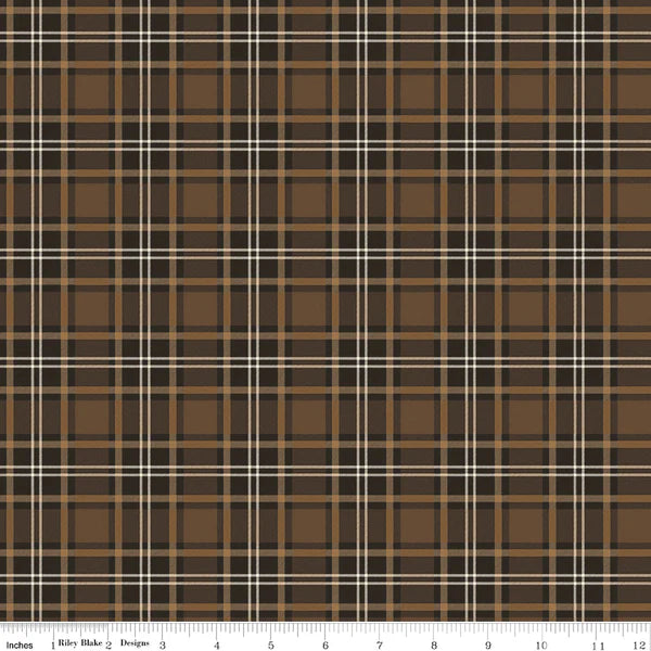 1024 Riley Blake Designs Pine Grove Plaid Brown C15935