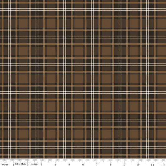 1024 Riley Blake Designs Pine Grove Plaid Brown C15935