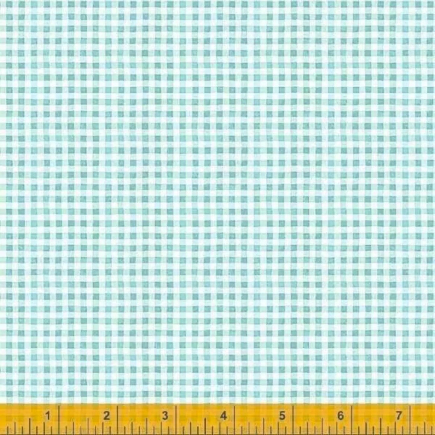 1046 Windham Fabrics Noel Tiny Gingham Aqua 53050-2