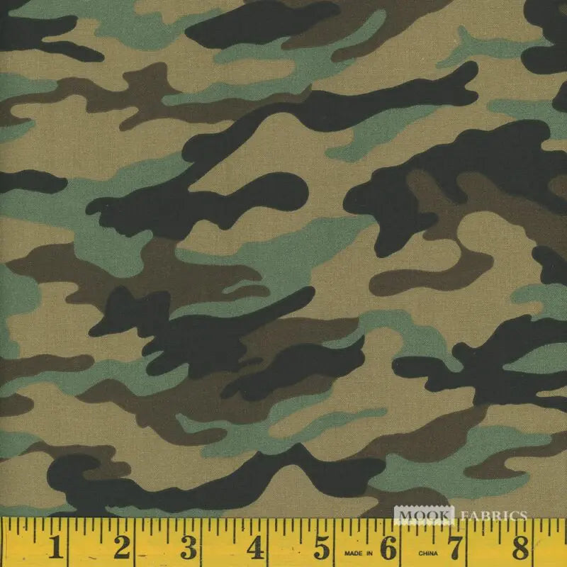 8089 Mook Fabrics Camo Army 107942