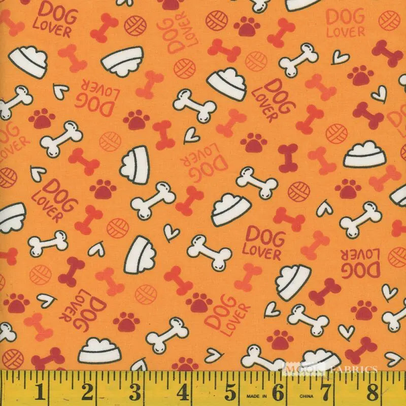 8095 Mook Fabrics Spotty Orange 108470
