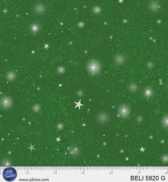 1096 P&B Textiles Believe Tonal Night Sky Green BELI-05820-G
