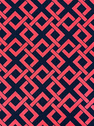 $5/yard $35/BOLT Mod Weave Navy and Dark Coral