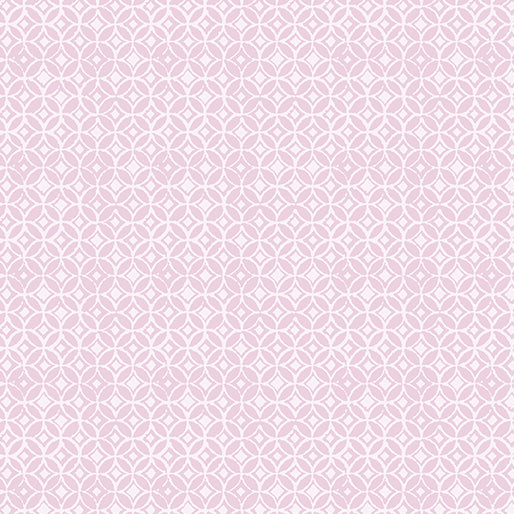 Benartex Inspired Heart Lace Geo Light Rose 13338-01
