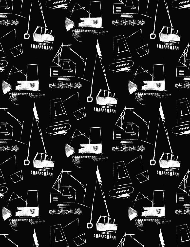 Dear Stella Move Me Knock It Down Demolition Vehicles Black STELLA-2118