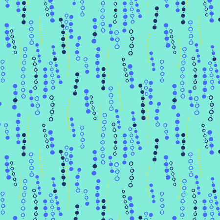 Cotton + Steel Fuwafuwa-san No Bokujo Mizu Tama Aquamarine HO204-AQ2