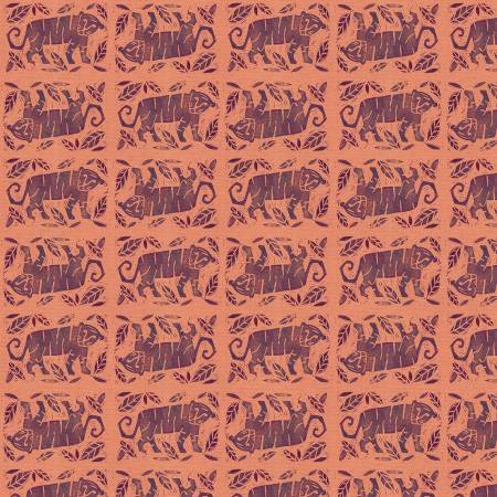 Paintbrush Studio Fabrics Indian Summer Tiger Brown 120-21676