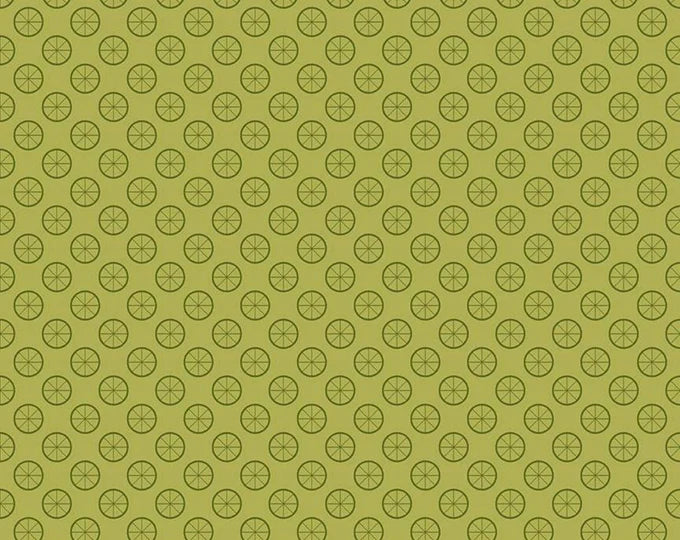 Riley Blake Petals and Pedals Wheels Green C11145