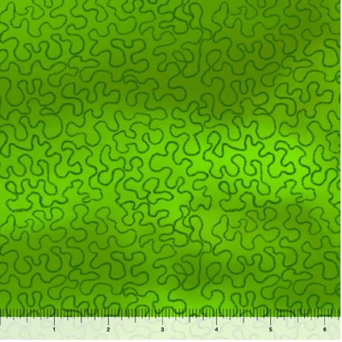 QT Fabrics Steampunk Express Meander Blender Green