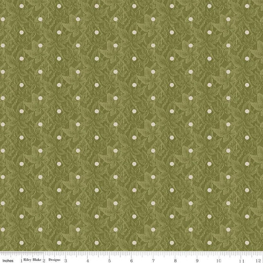 Riley Blake Buttercup Bloom Dot Green C11157