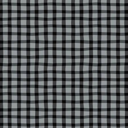 Windham Fabrics A to Zoo Loose Gingham Black 52214-2