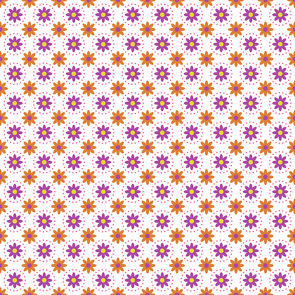 Cotton + Steel Tjarda Borsboom From The Desk Of Daisies in Circles on White