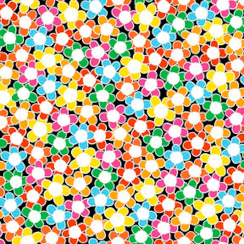 QT Fabrics Road Trip Packed Flower 1649-27971-X