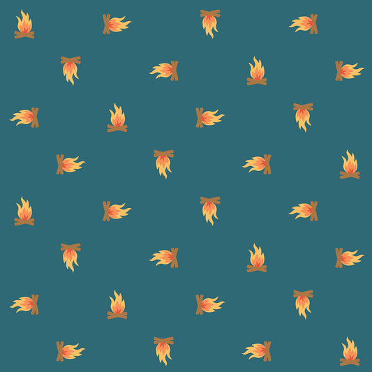 RJR Fabrics Camping Crew Campfire Lake RJ1604-LA2
