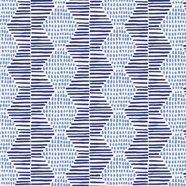 Paintbrush Studio Fabrics Lulu Blue Geo Lines 120-21775