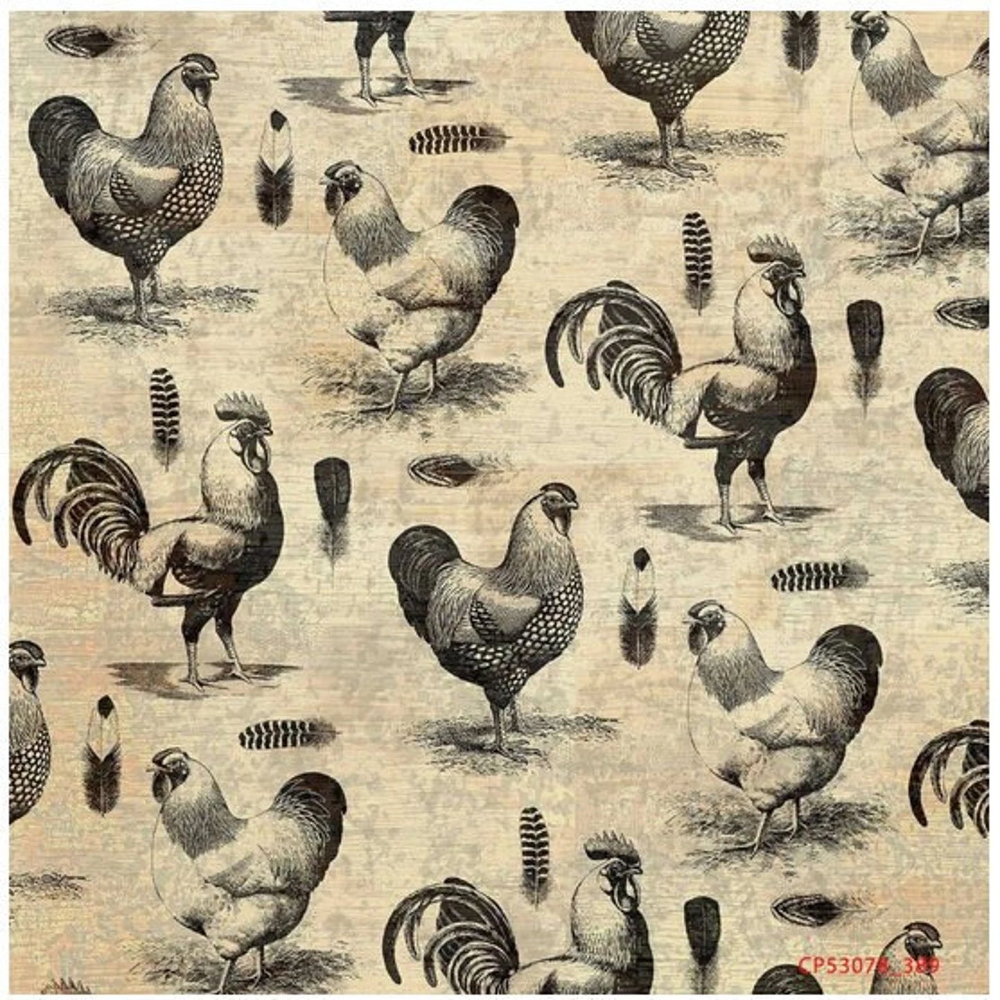 1461 Springs Creative French Rooster Stencil CP53078