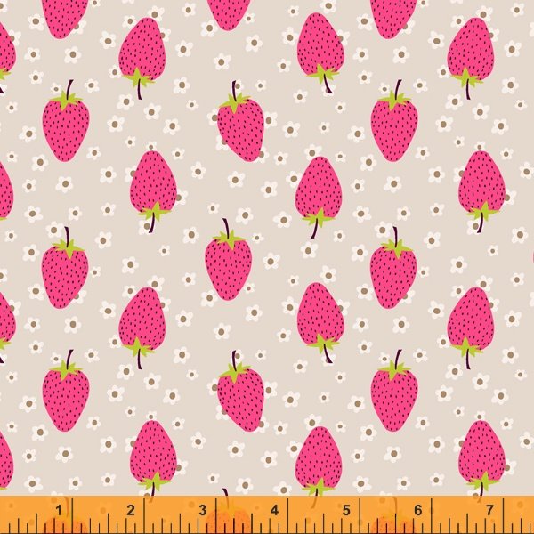 Windham Sew Good Strawberries Beige 52884-12