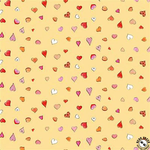 Clothworks From The Heart Y3360-67 Light Gold Yellow