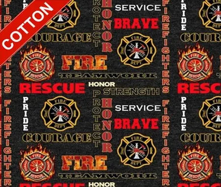 MOOK Fabrics Firefighters Rescue