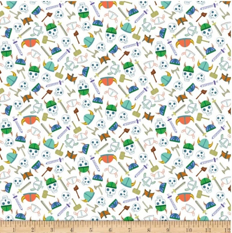 QT Fabrics Vikings Small Viking Toss 1649-28320-Z