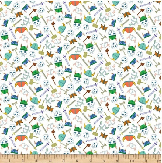 QT Fabrics Vikings Small Viking Toss 1649-28320-Z