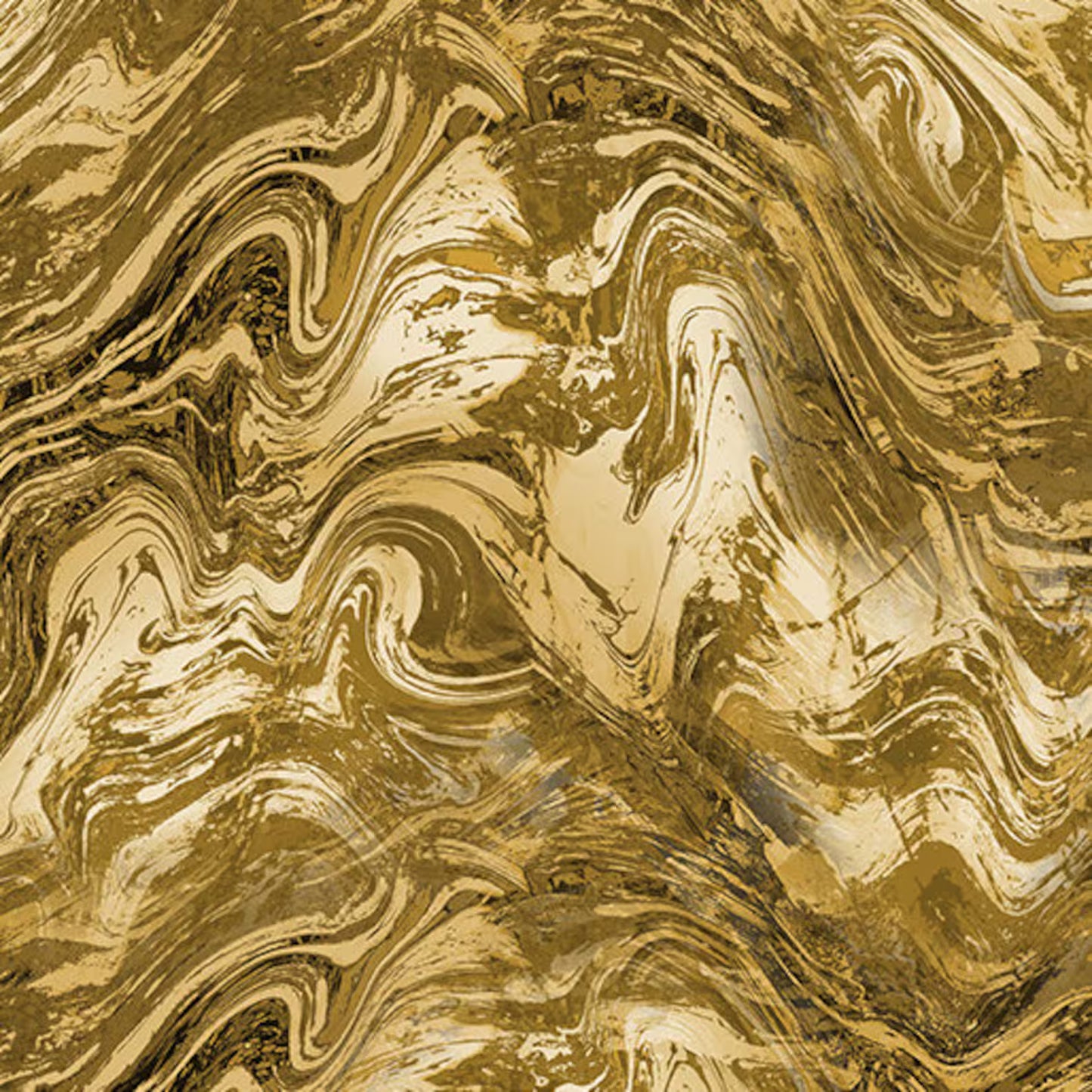 1542 Benartex Designer Fabrics Cheers to You Marble Splash Golden Ochre 09794-72