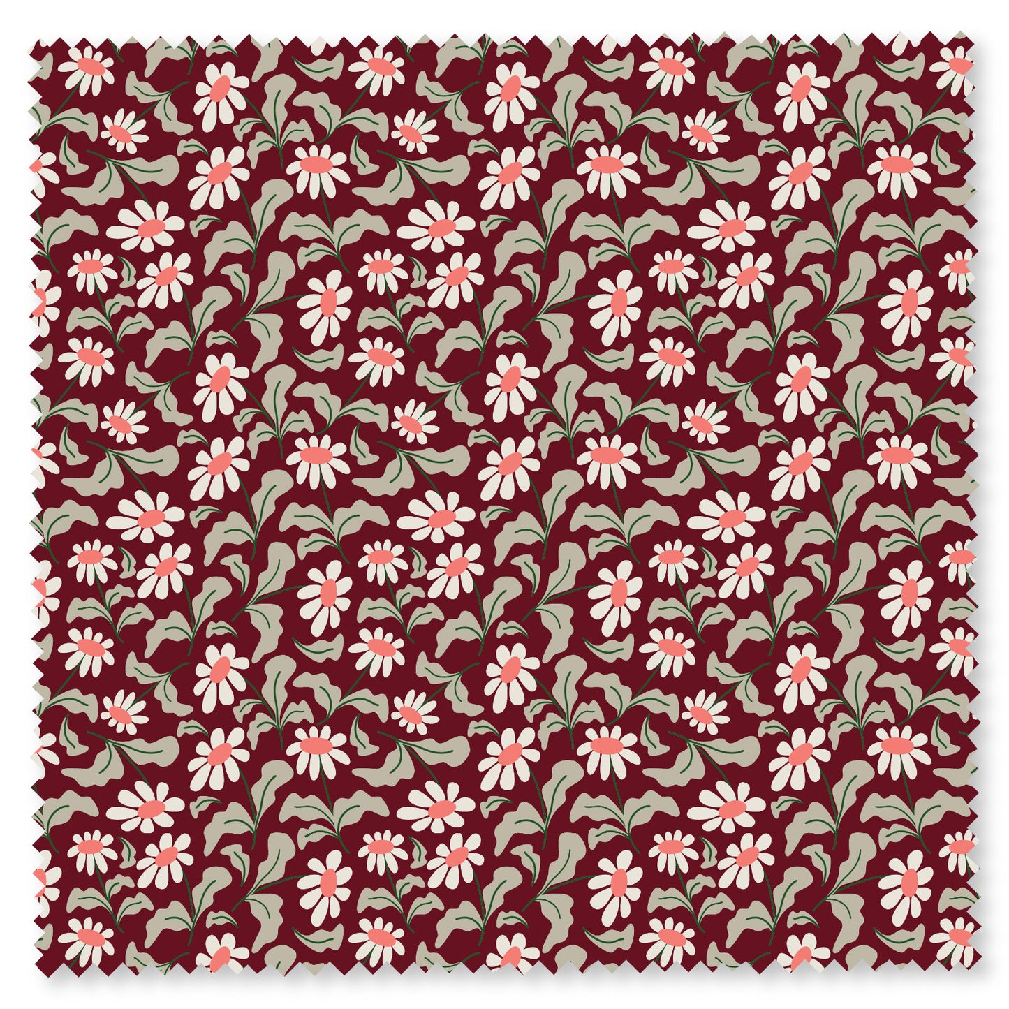 Felicity Fabrics Honey Blossom Crimson Flower Toss Wine 610090
