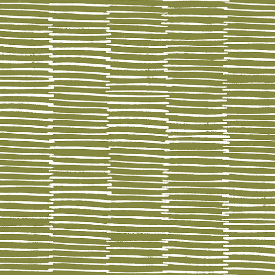 Andover Century Prints Trellis White Broken Lines by Sarah Golden CS-43-JALAPENO