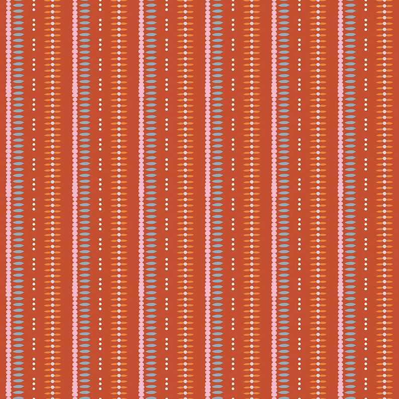 Riley Blake Heartsong Stripe Rust C11305