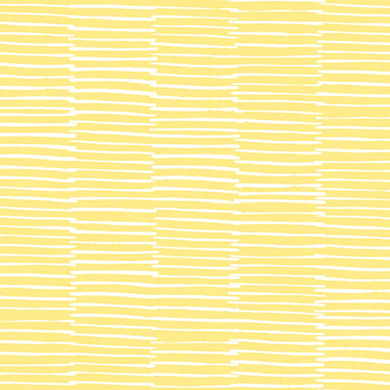 Andover Century Prints Trellis White Broken Lines by Sarah Golden CS-43-BUTTER