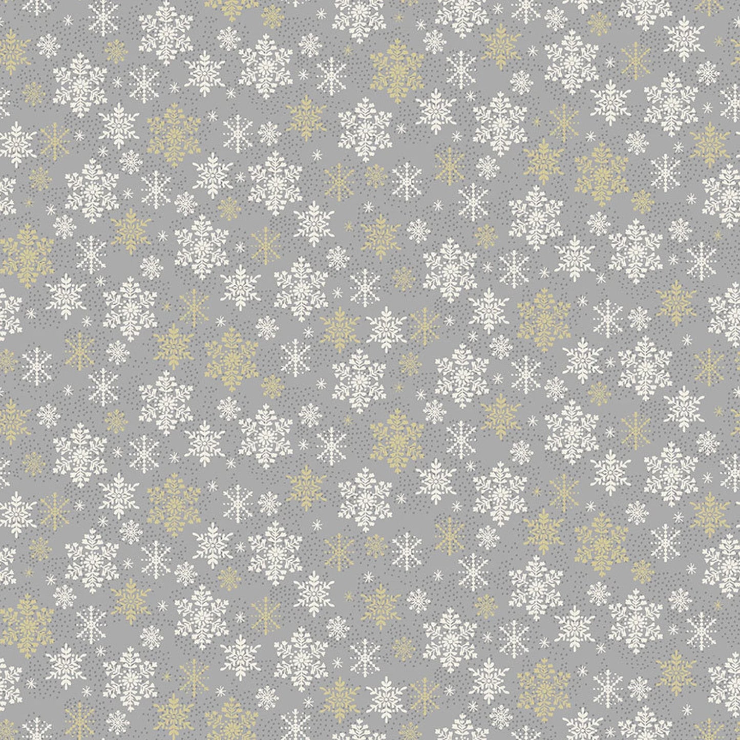 Makower Scandi Snowflakes 2358 Grey
