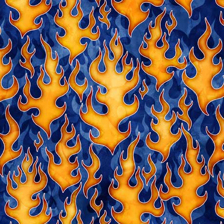 QT Fabrics Streets Of Fire 1649-28987-W Blue
