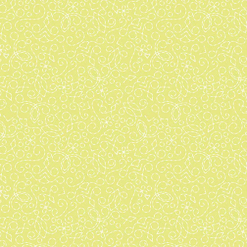 Benartex Spring Song Tin Latern Lime 10375-42