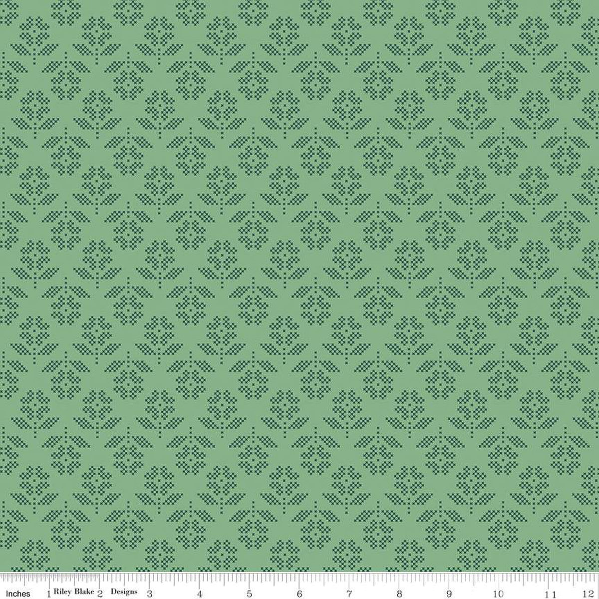 Riley Blake Stitch Flower Alpine by Lori Holt Bee in my Bonnet C10932