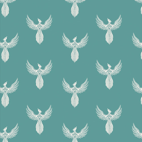 Art Gallery Fabrics Onward & Upward Rise Up Aqua OUP-36203