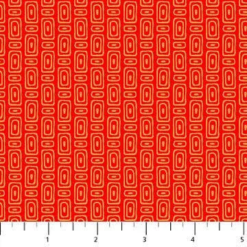 Patrick Lose Fabrics Enchanted Seas Tiki 10059 Orange