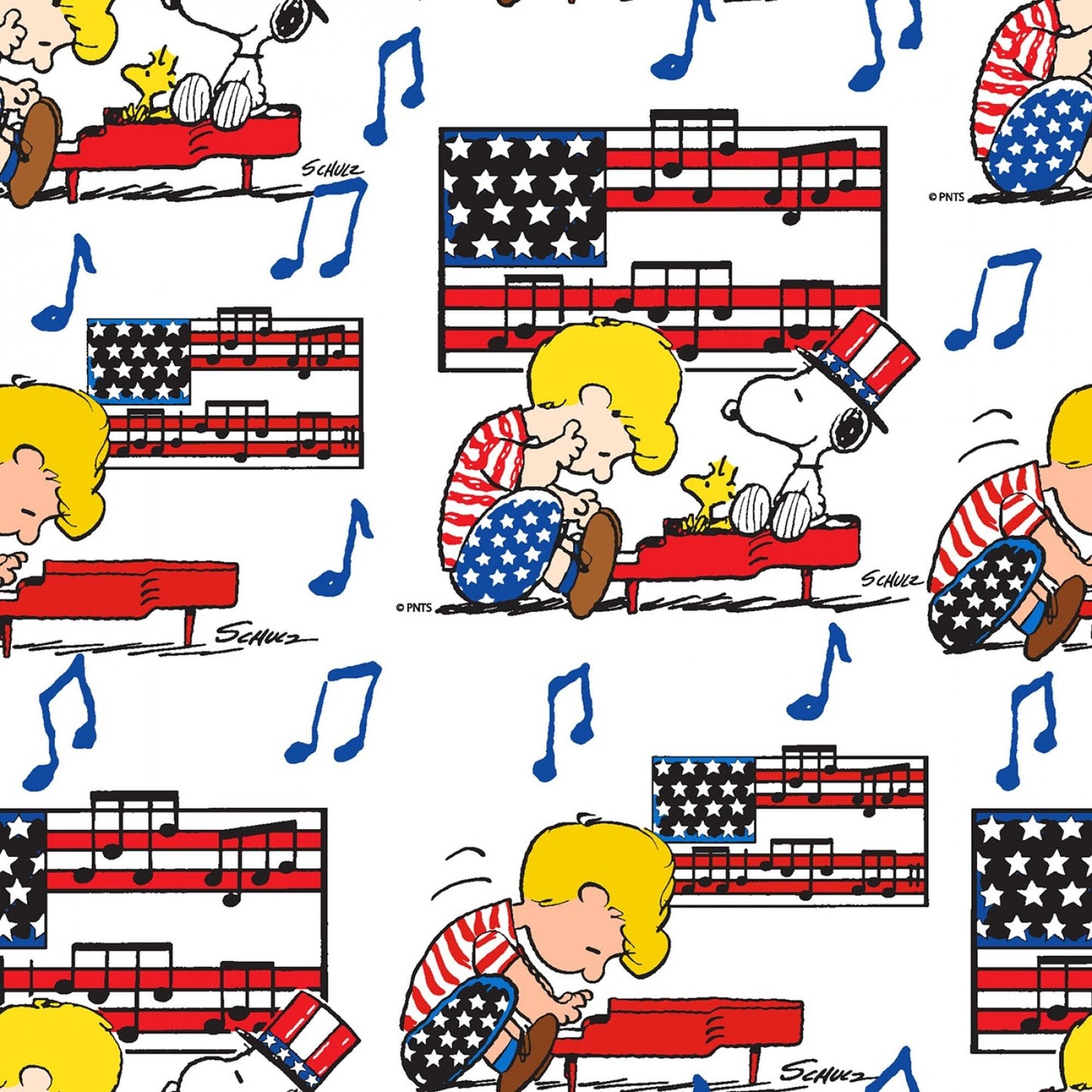 Springs Creative Linus Snoopy Americana White 0179407