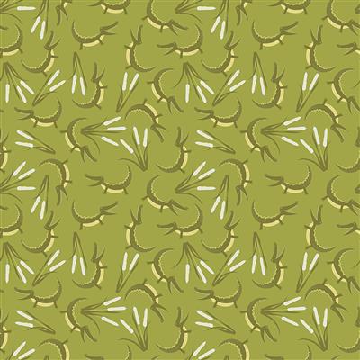 Clothworks Crocodile Smiles Croc Olive Y3392-24