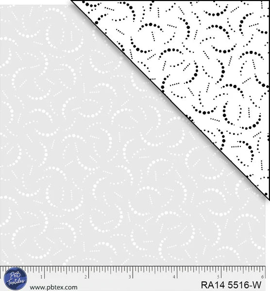 1898 P&B Textiles Ramblings White on White RA1405516W