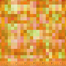 Windham Fabrics Pixel Pixel Play O For Orange 53196D-8