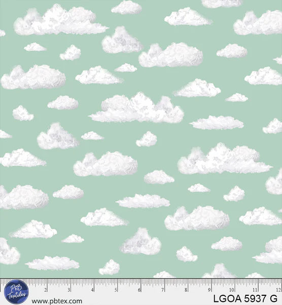 1916 P&B Textiles Let's Go On An Adventure Passing Clouds LGOA05937G