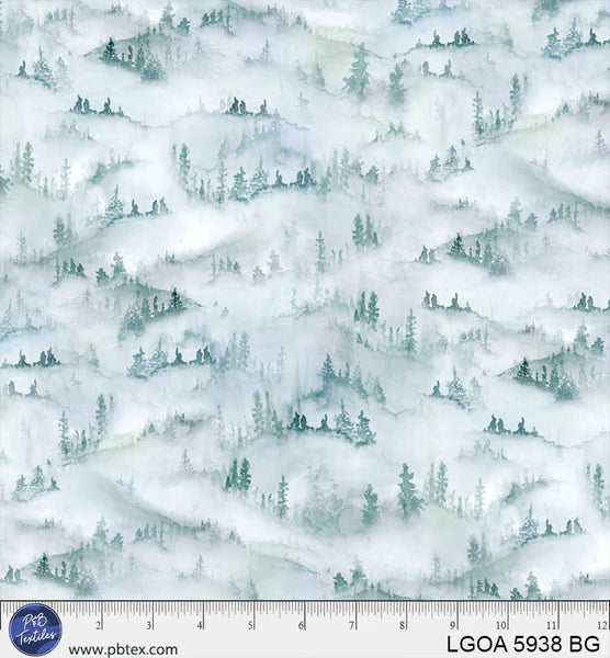 1918 P&B Textiles Let's Go On An Adventure Scenic Mountain-Scape LGOA05938BG