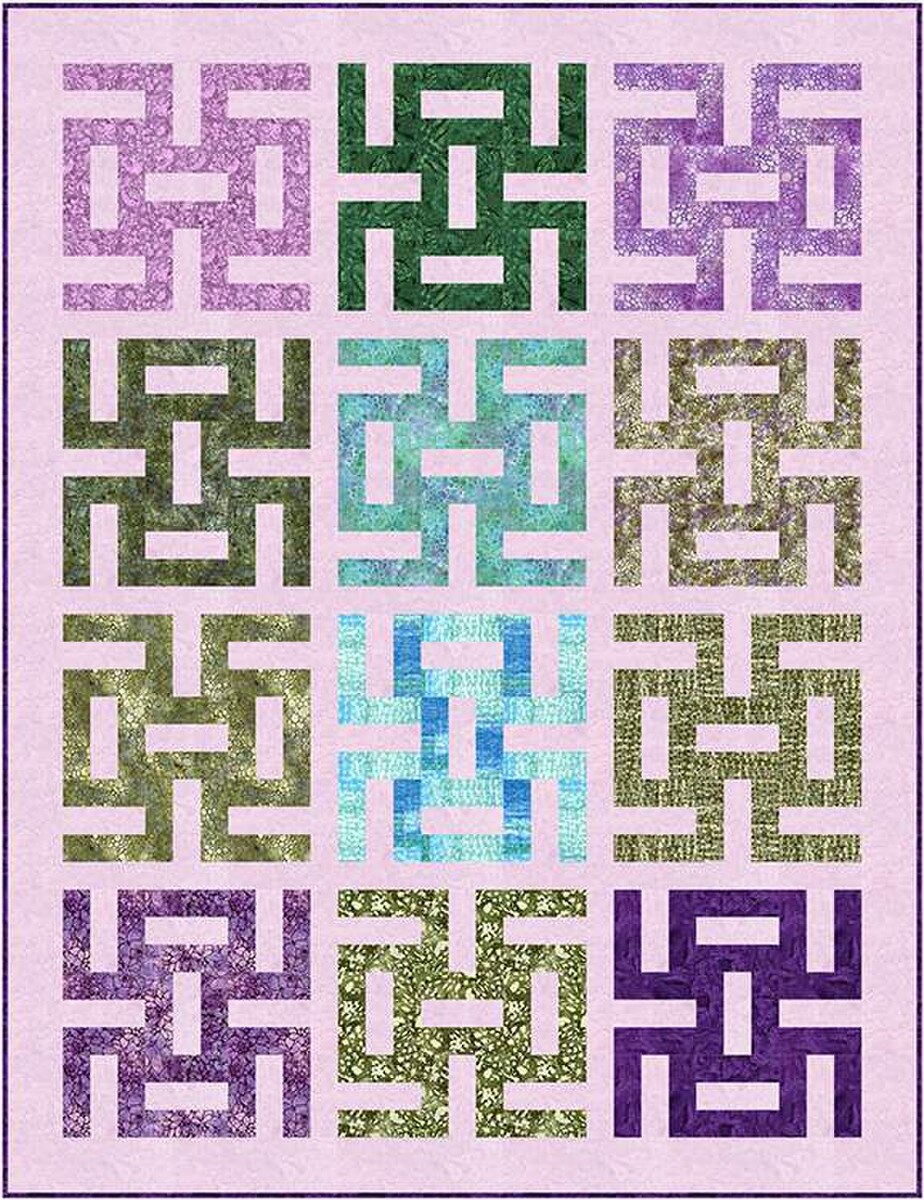 X2004 Spider 66"x86" Quilt Pattern by Villa Rosa Designs