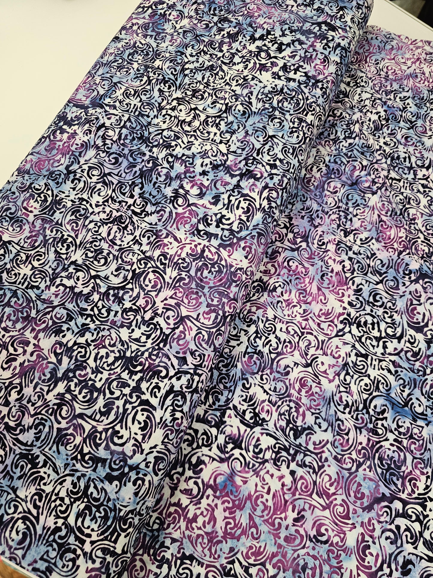 Island Batik Swirl Woodblock Rain 122159512