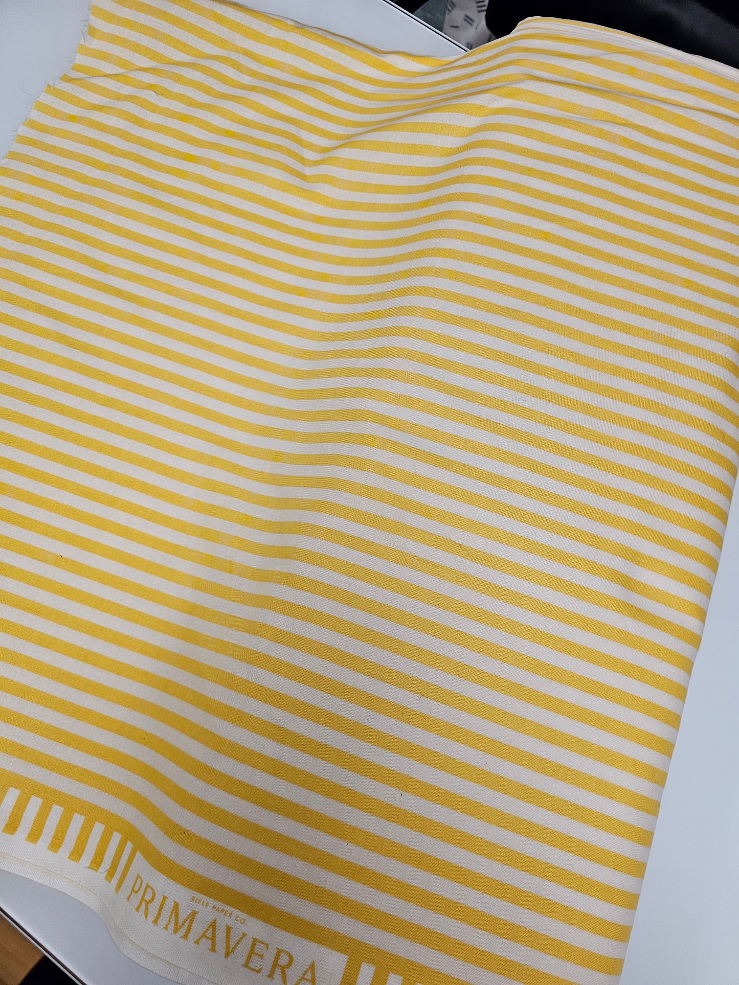 Cotton + Steel Rifle Paper Co Primavera Cabana Stripe Yellow