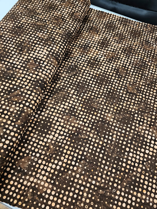 Anthology Batik Tan Dots Cocoa Brown Dottie