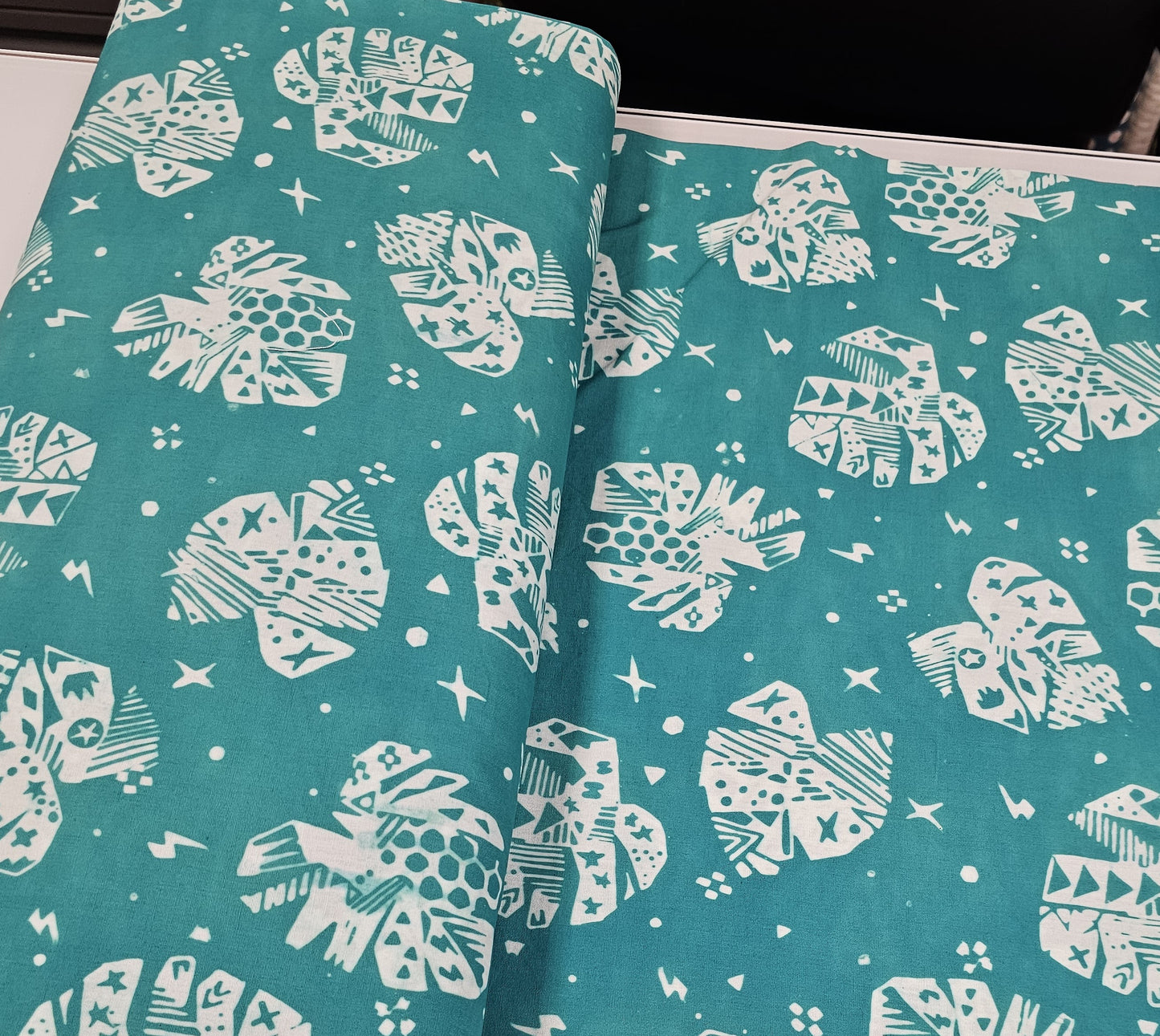 Batik Green Geometric Abstract