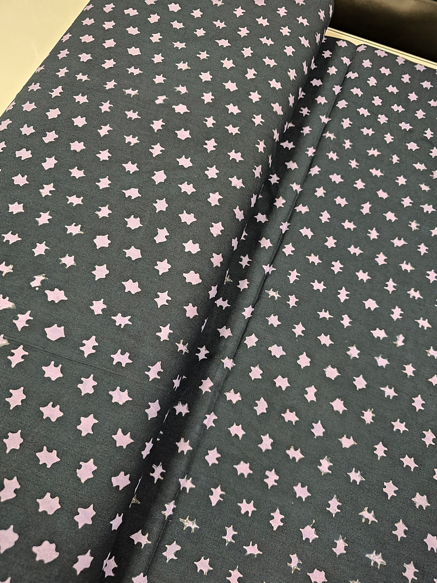 Batik Navy with Lilac